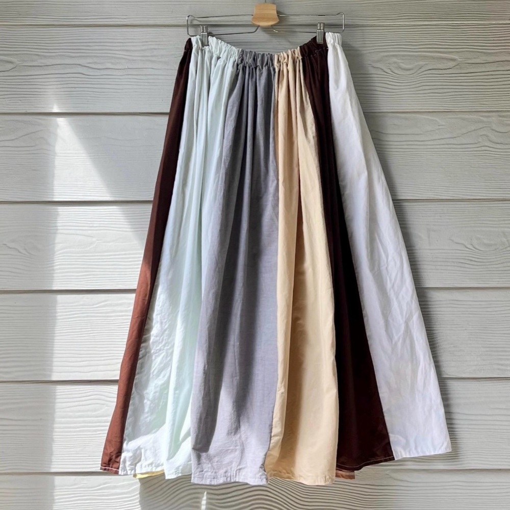 Handmade Muted Pastel Poet Maxi Skirt SKU 06204 - Picture 3 of 10